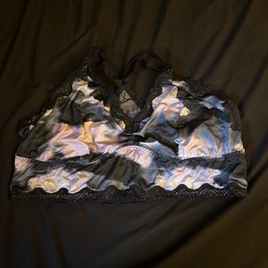 Black and purple PLUS SIZE bralette!